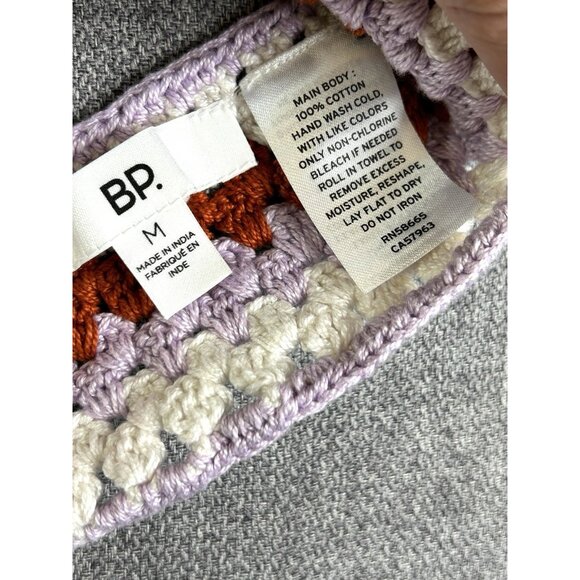 Juniors BP Crochet Halter Top, Size Medium - Picture 7 of 16